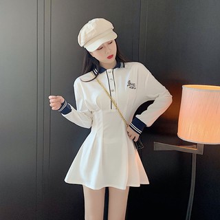 Đầm thun nữ dáng xòe tay dài Emilyshop