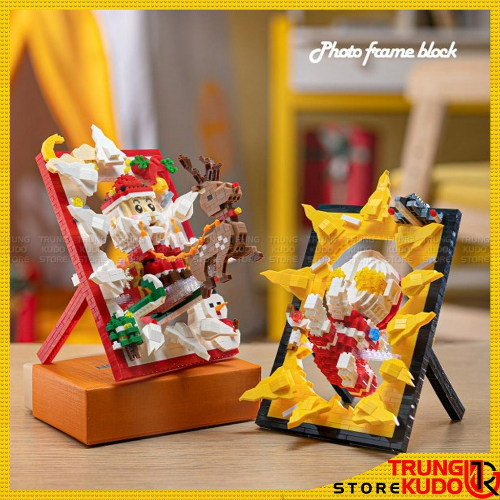 Ultraman và Cupid - Đồ chơi lắp ráp khung ảnh Phi Hành Gia Astronaut làm quà tặng trang trí decor