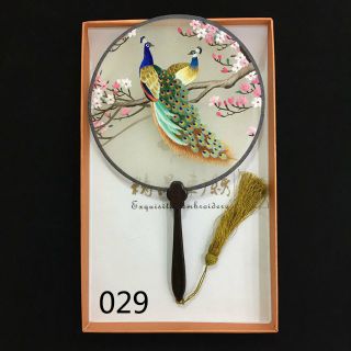 Quạt cổ trang uyên ương Trung Quốc