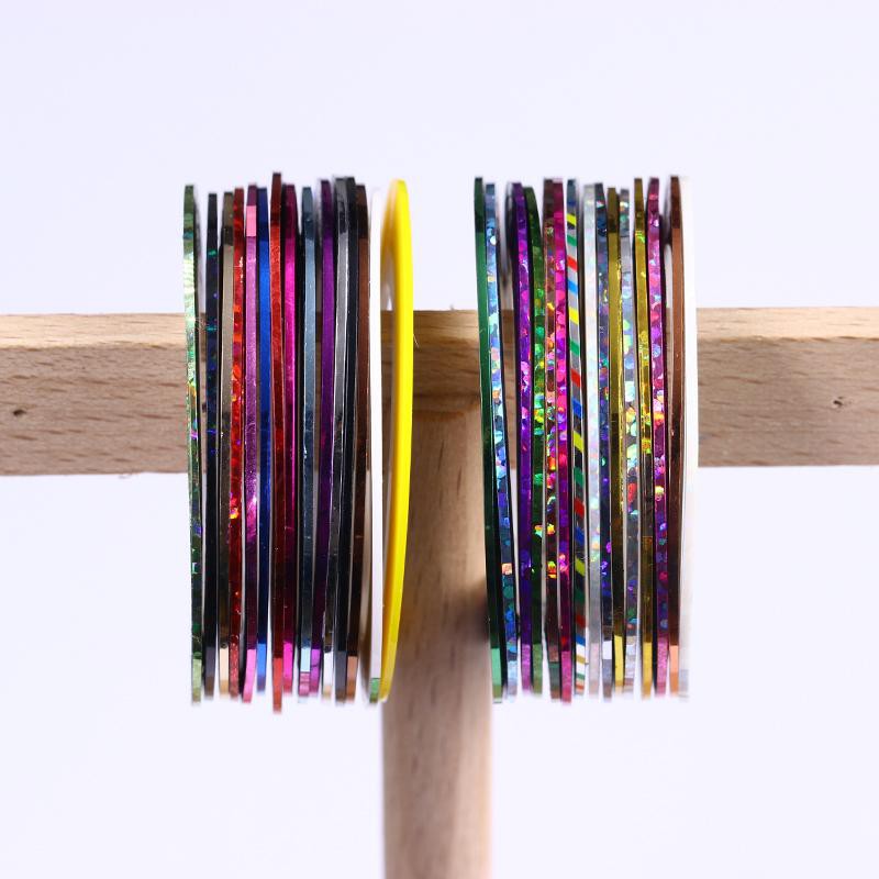 Cuộn băng keo dán trang trí móng tay 20 màu nghệ thuật