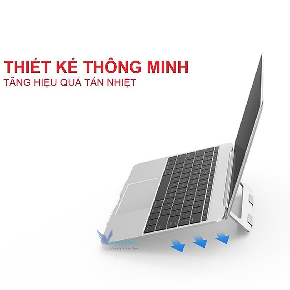 Giá Đỡ Laptop Macbook Để Bàn Có Thể Gấp Gọn - Chất Liệu Hợp Kim Nhôm Cao Cấp -dc3939