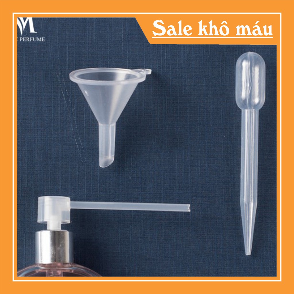 Bộ dụng cụ chiết nước hoa, vòi chiết, bơm tiêm chiết nước hoa