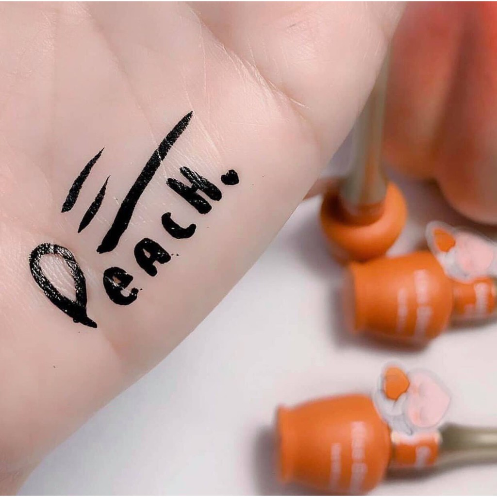 🌈🍑🍓 Bút Kẻ Mắt Nước Trái Đào Kiss Beauty Peach Eyeliner Siêu Dễ Kẻ, Bền Màu, Không Thấm Nước - Y305 | BigBuy360 - bigbuy360.vn