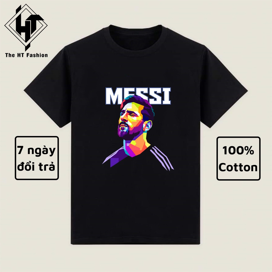 Áo Thun Messi M10 Vải Cotton 100% Co Giãn 4 Chiều Thấm Hút Mồ Hôi - Đầy Đủ Size - The HT Fashion