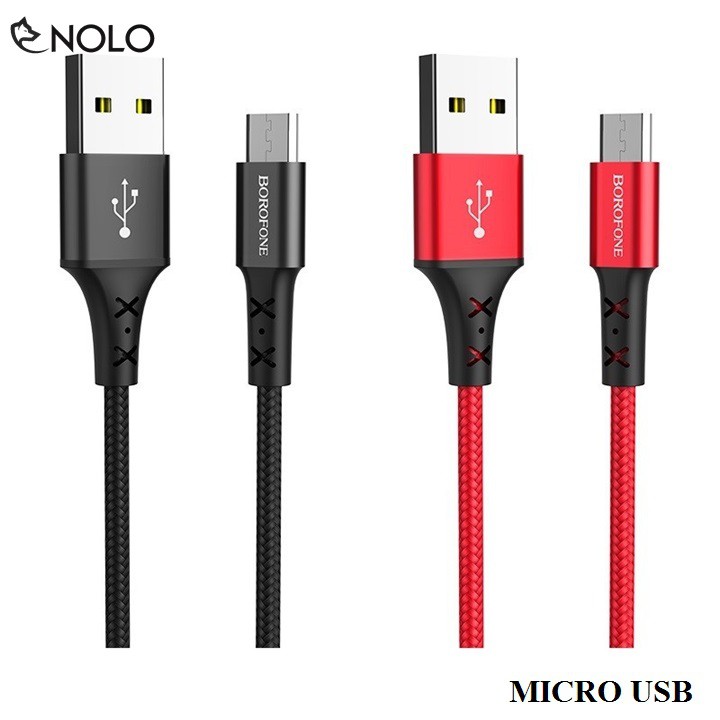 Sạc Dây Dù Hỗ Trợ Sạc Nhanh, Truyền Dữ Liệu Model BX20 Chui Lightning Type C MicroUSB Chiều Dài 1M