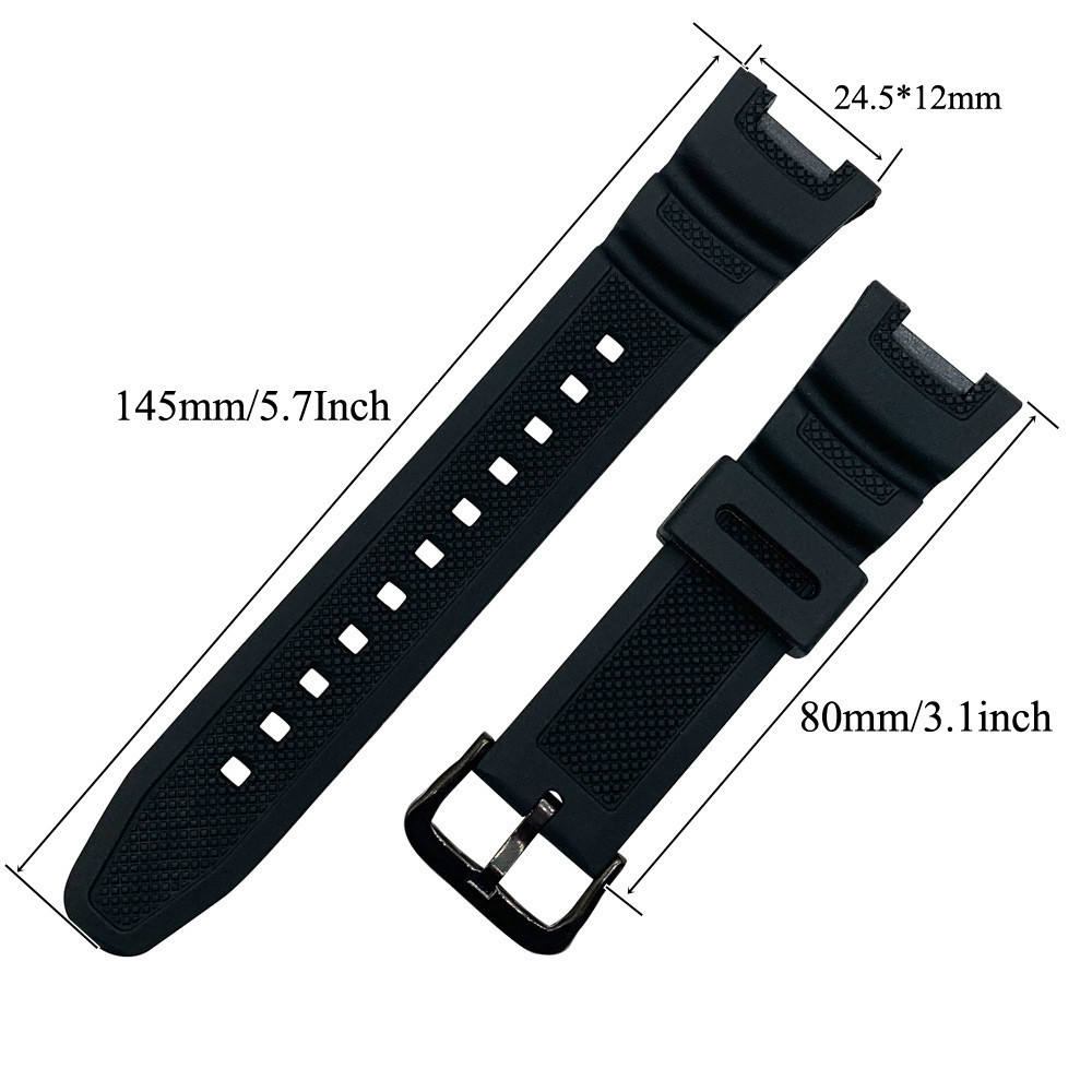 YIFILM Dây Đeo Thay Thế Bằng Cao Su Silicone Chống Nước Cho Casio Gshock SGW-100 SGW100