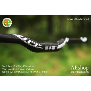 tay lái ghi đông xe đạp mtb cánh én siêu nhẹ full carbon 31.8 Monocoque Zipp