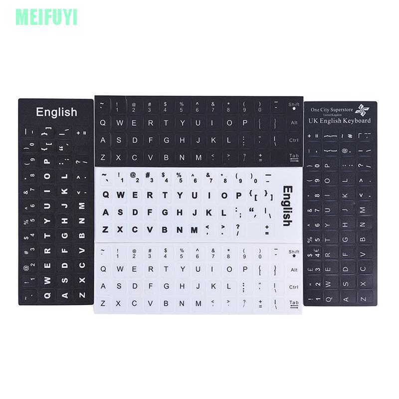 Miếng Dán Bàn Phím Laptop Hình Chữ Cái Tiếng Anh