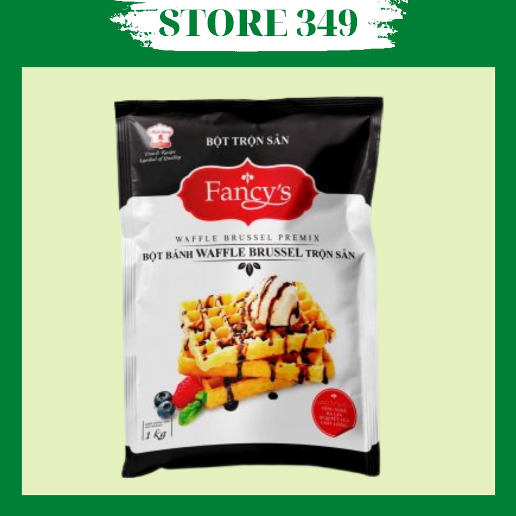 Bột Trộn Sẵn Bánh Waffle Brussel 1Kg