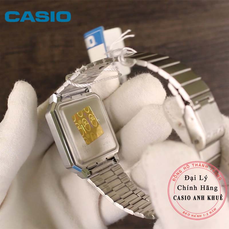 Đồng hồ Unisex Casio Vintage A100WE-7BDF dây kim loại