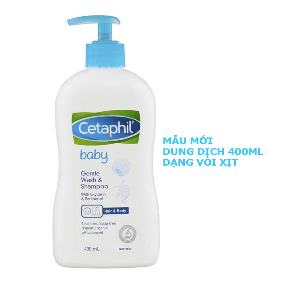 Cetaphil Sữa Tắm Gội Toàn Thân Cho Bé Baby Gentle Wash and Shampoo 2 in 1 400ml