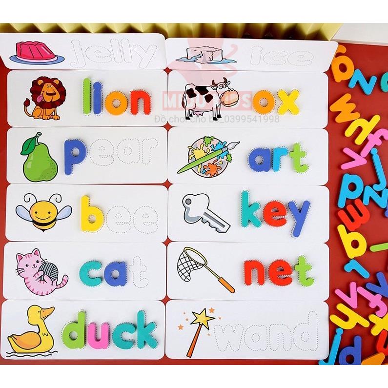 Ghép Từ Tiếng Anh (Spelling Game) Theo Thẻ Cho Bé-Đồ Chơi Giáo Dục
