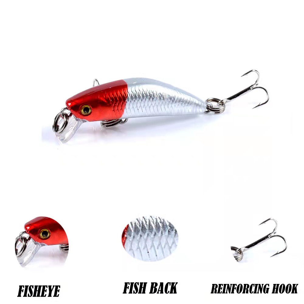 Mồi Câu Cá Giả Bằng Nhựa Cứng 4.5cm / 2.8g