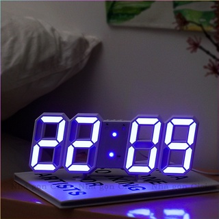 Đồng hồ LED 3D treo tường, để bàn ⚡FREE SHIP⚡ thông minh, phong cách Hàn Quốc hiện đại
