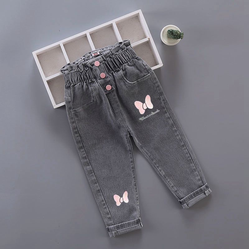 Quần jeans AMILA bằng cotton thời trang thu đông dành cho bé gái