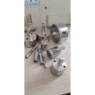 Mũi khoét kính/ mũi khoan lỗ mạ kim cương (nhiều size)