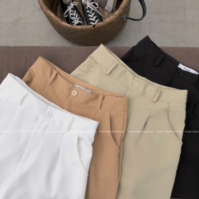 Quần short ngắn tây nữ 5 màu mới về hàng tại shop Pumi