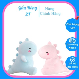 Gấu Bông Gối Ôm Gấu Bông Cute Khủng Long Má Hồng Dễ Thương Vải Nhung Mềm Mịn Lót Bông Gòn Cao Cấp