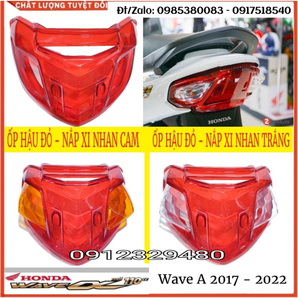 Combo Nắp Đèn Hậu (stop) Kèm Nắp Xinhan Wave A 2017 - 2022, Wave A 2006 - 2016 , Wave S 100 , Rs 100 , Wave 50cc