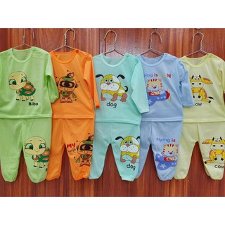 Combo 10 bộ quần áo dài tay ngộ nghĩnh dành cho bé trai/bé gái