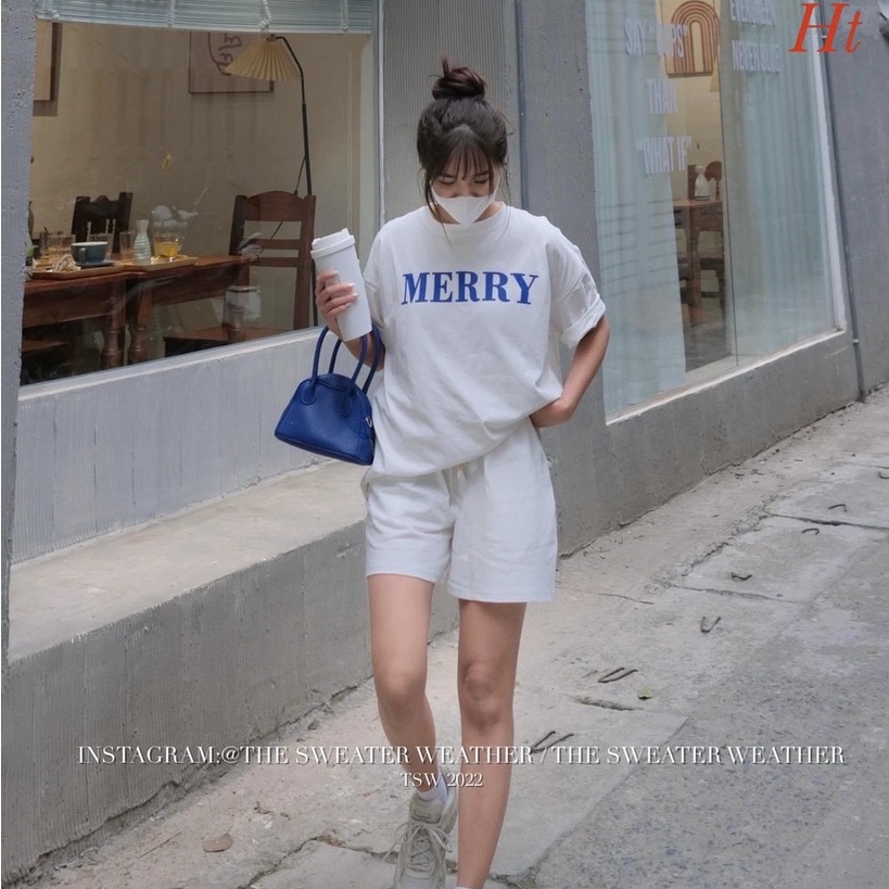 Sét quần áo cộc nữ MERY - Bộ đùi mặc nhà nữ mùa hè đồ bộ Unisex siêu xinh - KimDung Fashion Store