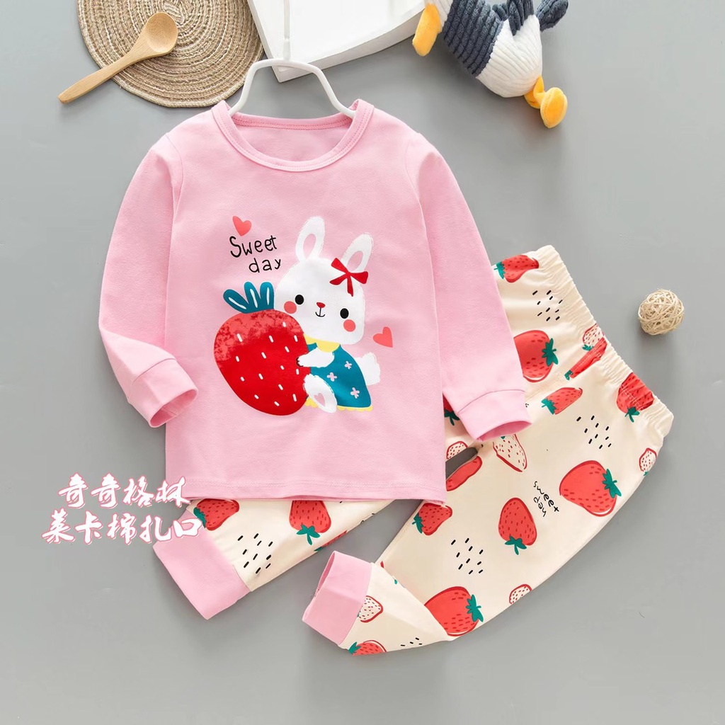 Đồ Bộ Dài Tay Xuất Hàn QiQi Size Nhí 9-15kg