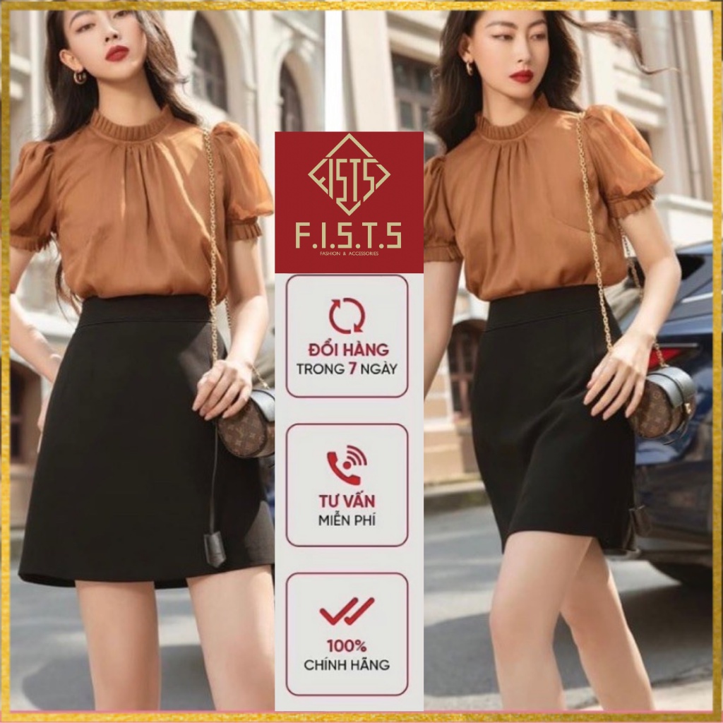 Áo sơ mi nữ F97 chất mát kiểu dáng thời trang dáng đẹp dễ phối với chân váy hoặc quần các loại, CÓ BIGSIZE