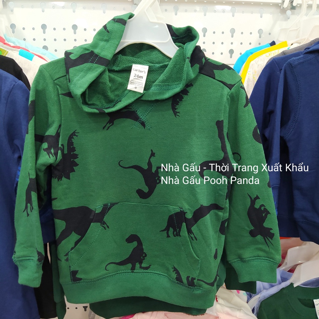 Áo hoodie cho bé trai hình khủng long