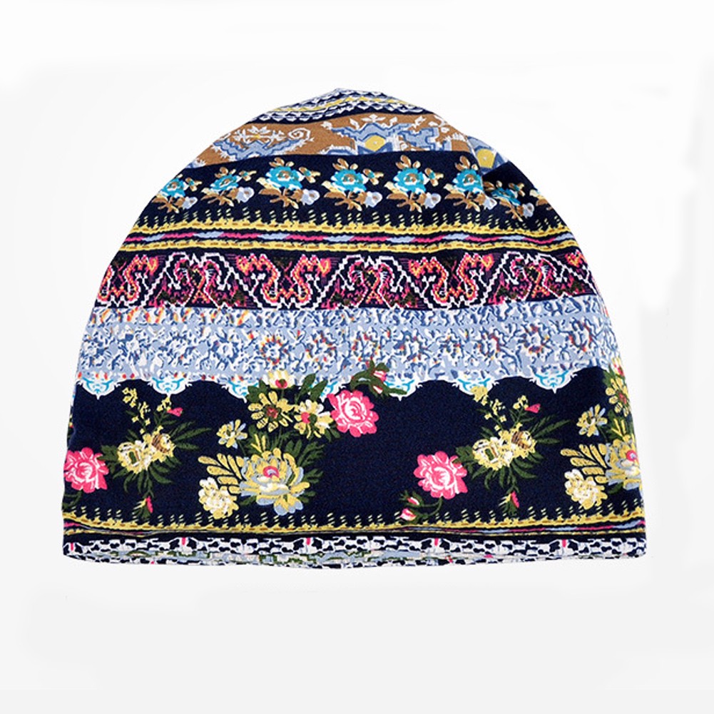 Mũ Trùm Đầu Co Giãn Che Nắng In Họa Tiết Hoa Cổ Điển Phong Cách Hồi Giáo Dành Cho Bạn Nữ V