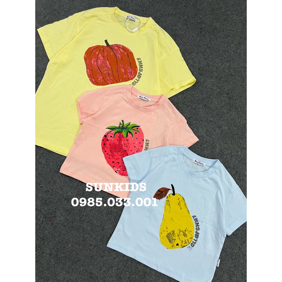 Áo thun hè cotton bé trai bé gái Bella Penny hoa quả
