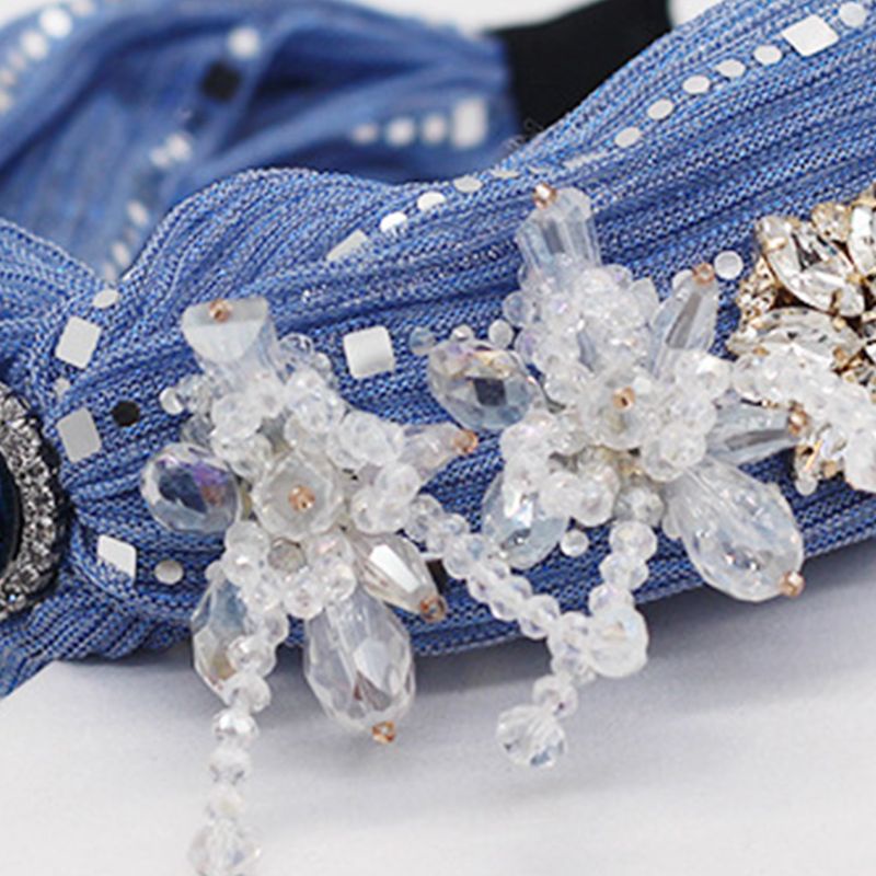 Flgo Băng Đô Cài Tóc Đính Đá Pha Lê Lấp Lánh Thời Trang Cho Nữ