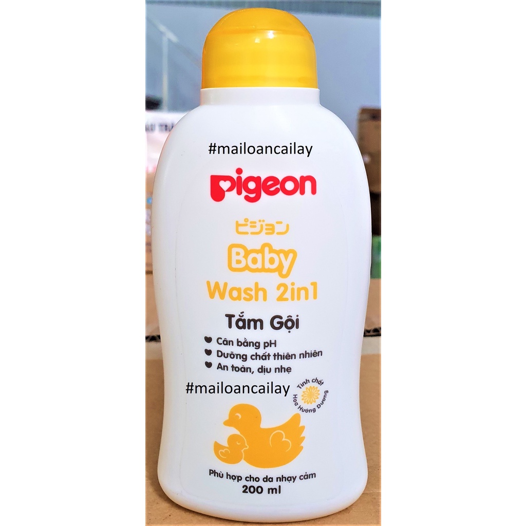 Sữa Tắm Gội Toàn Thân Cho Bé Pigeon Baby Wash 2in1 700ml (Mẫu Mới)