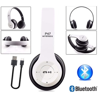 Tai nghe bluetooth P47 - Tai nghe không dây chụp tai học online