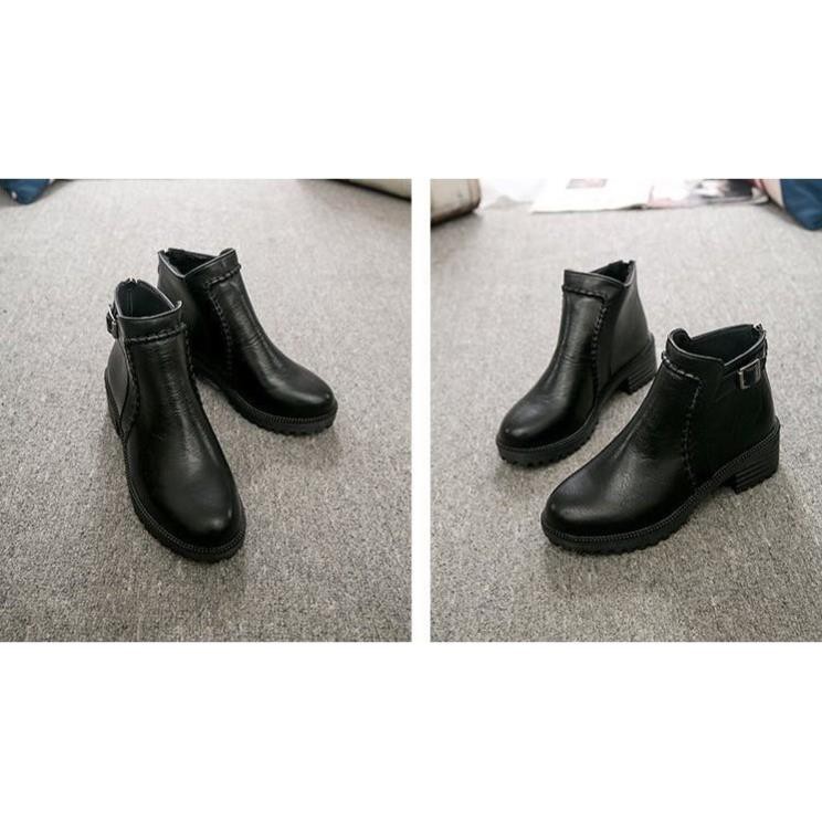 Boot Nữ-Giày Boots Nữ Da Trơn Đế Cao 5cm Thời Trang Cao Cấp-Phong Cách Sang Trọng Lịch Sự | BigBuy360 - bigbuy360.vn