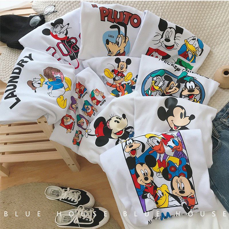 Áo thun mickey cotton pha mềm mát đủ size