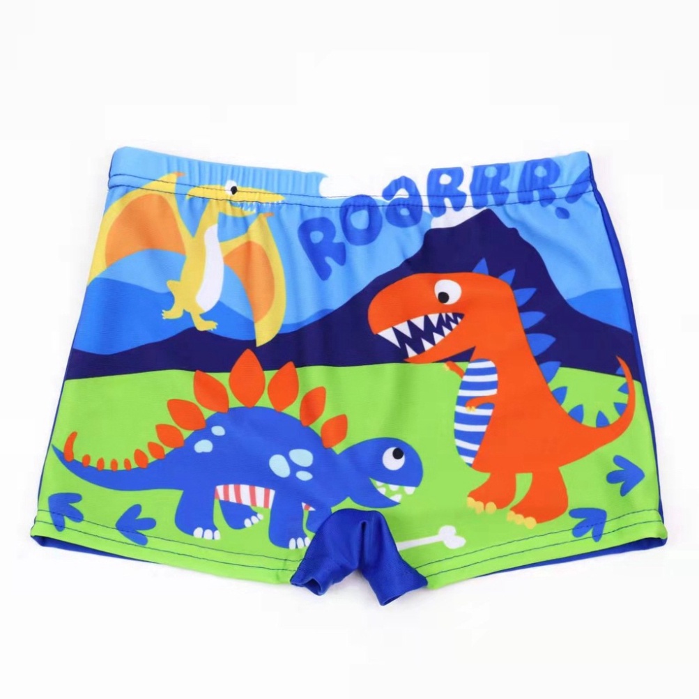Quần bơi bé trai  LUHAZO đi du lịch đi biển đồ bơi bé trai cao cấp hình ngộ nghĩnh hoạ tiết xinh xắn hình khủng long