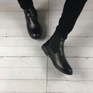Giày chelsea boots nam classic tăng chiều cao - da bò siêu êm