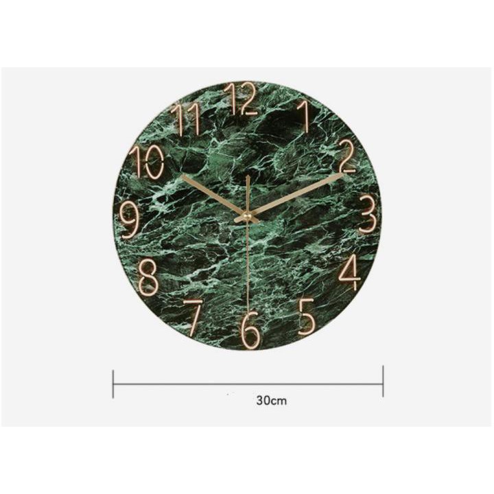 Luxury Clock Peal Đồng Hồ Treo Tường Vân Đá Sang Trọng - Home and Garden