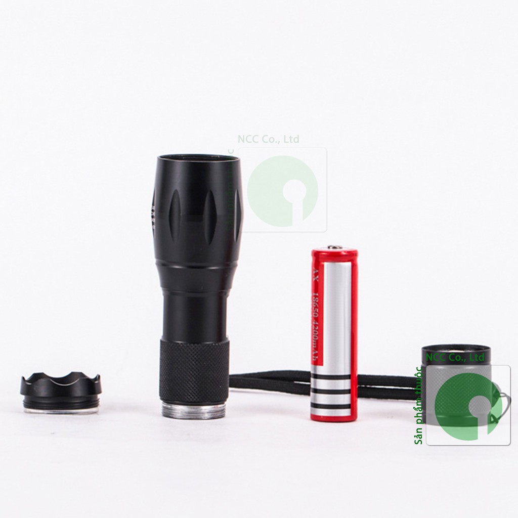 Đèn PIN Police T6 siêu sáng - nhiều chế độ đèn, điều chỉnh độ tỏa sáng - pin, sạc, hộp đầy đủ - NPD-1439-DPT6
