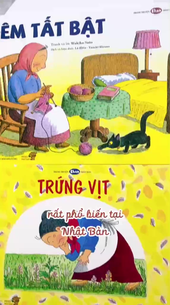 Sách Ehon - Combo bà Baba - Phát triển tư duy cho bé 3 6 tuổi - Trứng vịt, Hái dâu, Đêm tất bật, Hạt dưa hấu | BigBuy360 - bigbuy360.vn