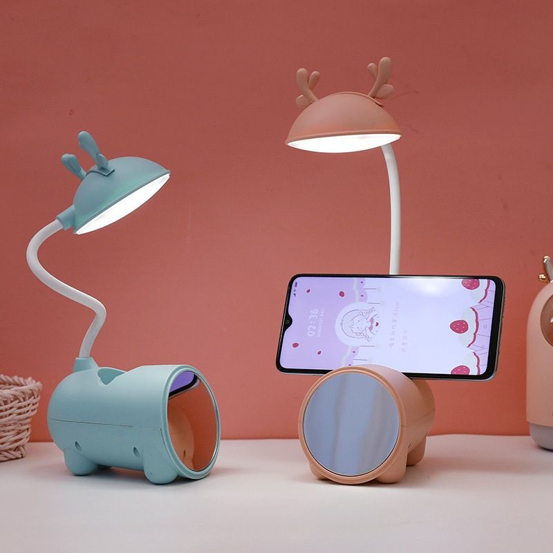 Đèn Học Tích Điện Đa Năng Hình Tai Thỏ Dễ Thương - BH Kids