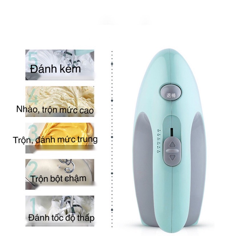 MÁY ĐÁNH TRỨNG NHỒI BỘT ĐỂ BÀN ROYALSTAR -5 tốc độ đánh