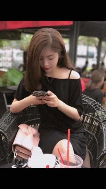 FREESHIP 99K TOÀN QUỐC_Váy suông lệch vai dây ảnh thật | BigBuy360 - bigbuy360.vn