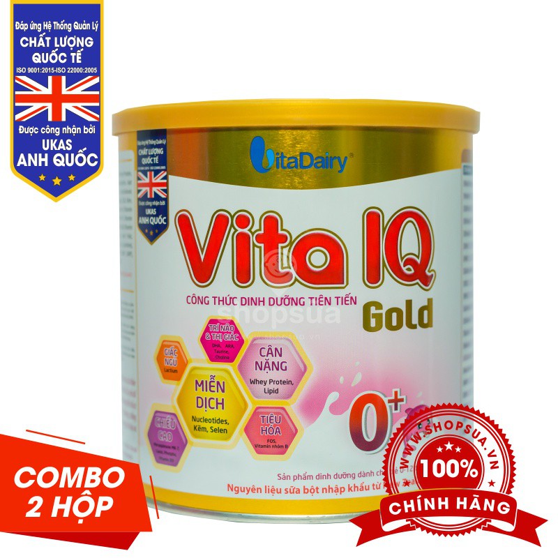 COMBO 2 Hộp Vita IQ Gold 0+ 700g (0-1 tuổi)