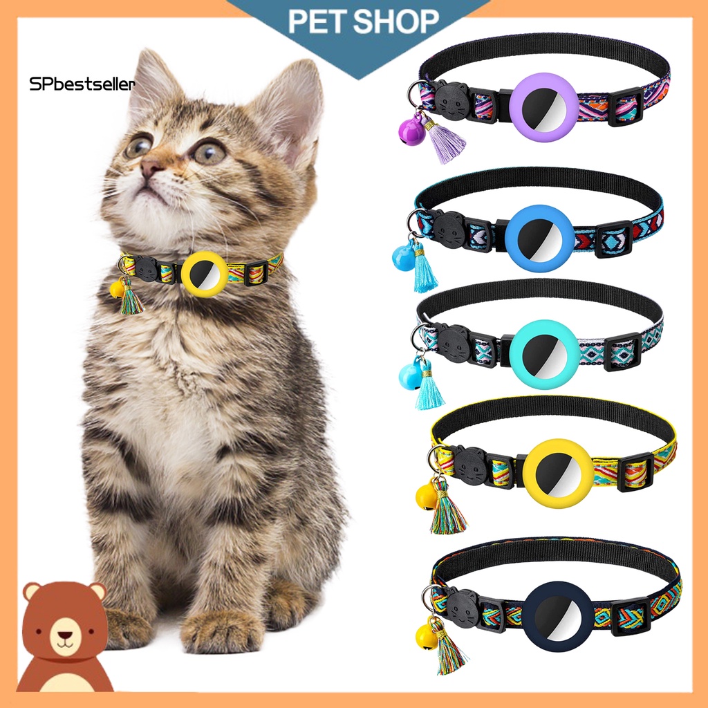 Vòng Cổ Polyester Chống Nước Chống Sốc Thân Thiện Với Làn Da In Hình Mèo Dễ Lắp Đặt Có Thể Điều Chỉnh Cho Airtag