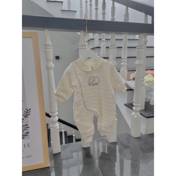 Suit ủ ấm cotton bông 2 lớp em bé