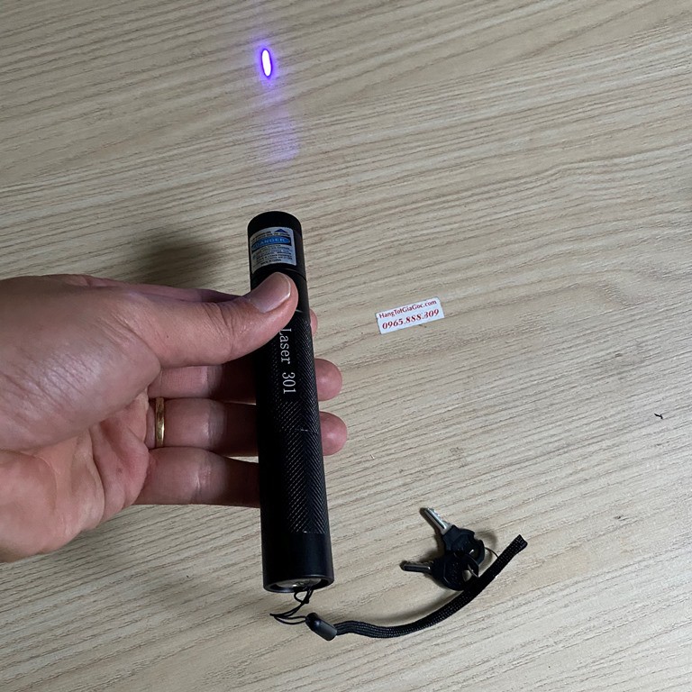 Địa chỉ bán đèn pin laser 301 giá gốc, tia tím cực mạnh và xa, có pin sạc (LS13)