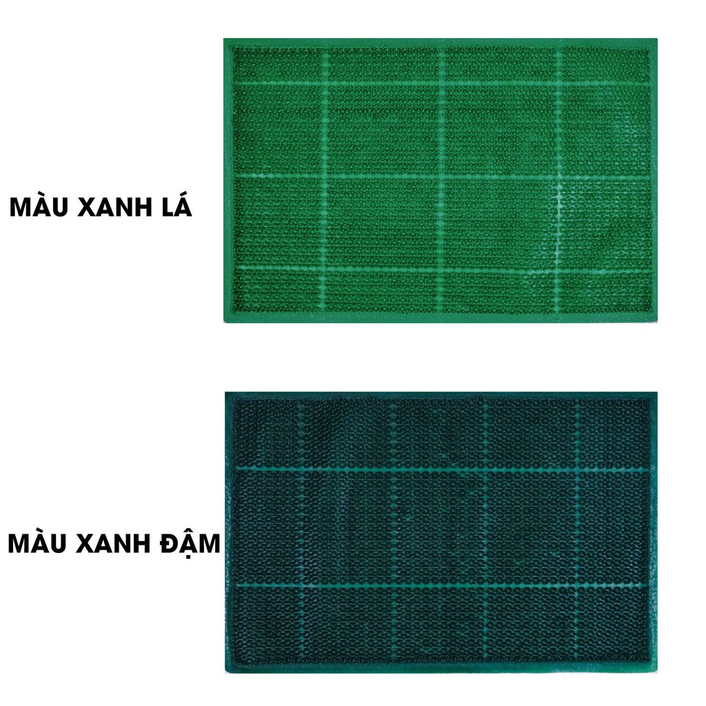 Thảm chùi chân nhựa gai hoa cúc kích thước 40cm x 60cmm