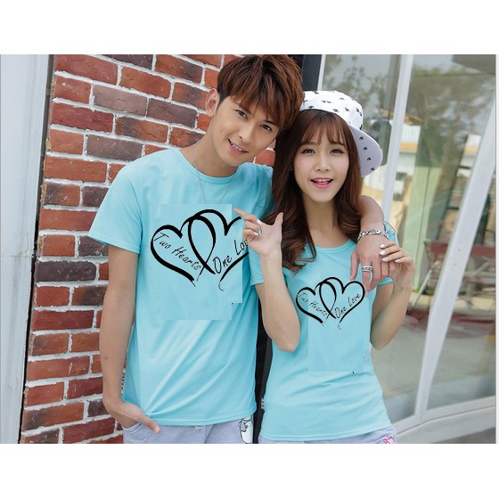 set 2 ao đôi cổ tròn