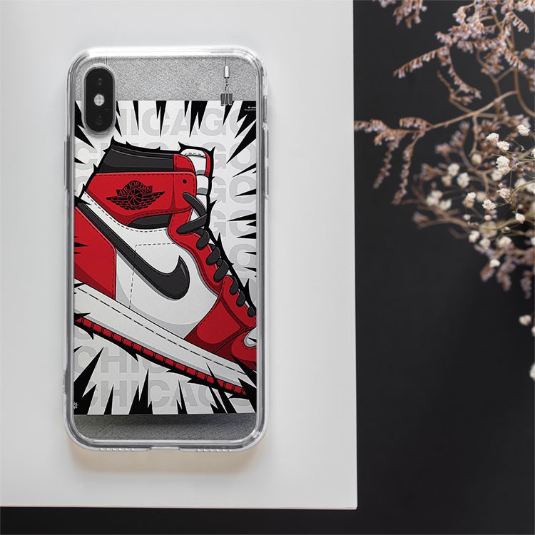 Ốp lưng NIKE AIR JORDAN Chicago tiến lên cho Iphone 5 6 7 8 Plus 11 12 Pro Max X Xr NIKPOD00069